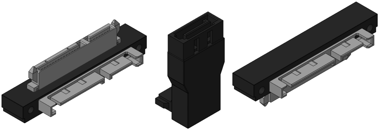 3D модель Переходники SATA угловые
