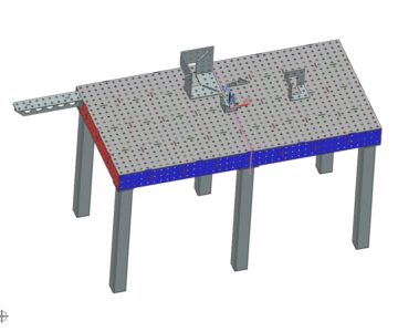 3D модель Сварочный стол 2000х1000х1180
