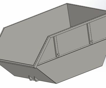 3D модель Бункер для мусора 8 м3