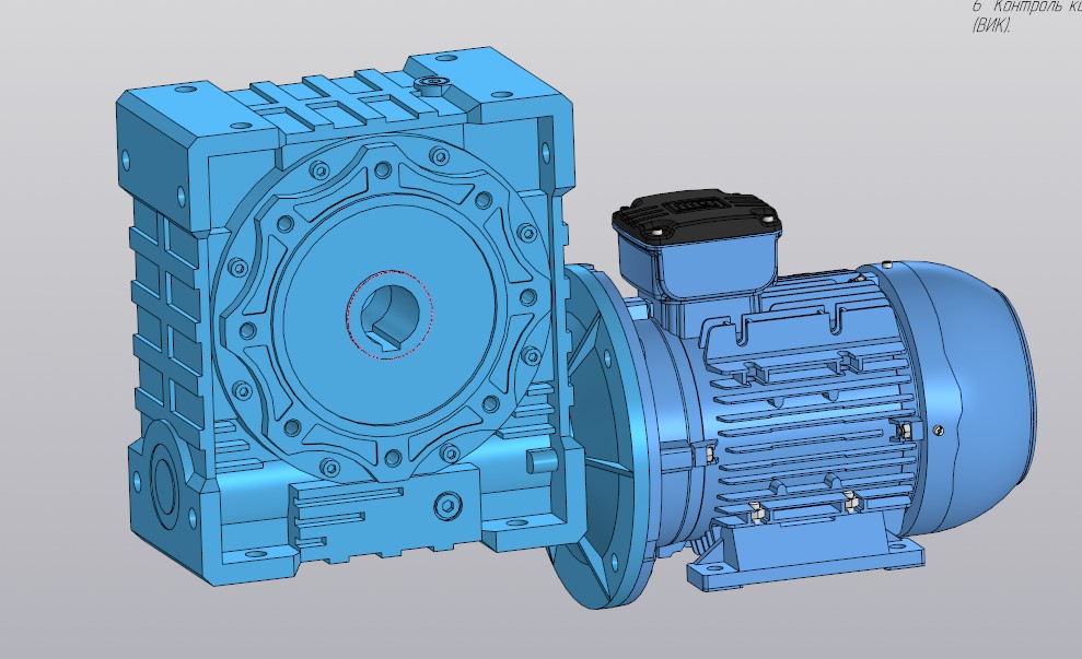 3D модель Мотор-редуктор NMRV 130-100 B5-80-17,5-3 кВт