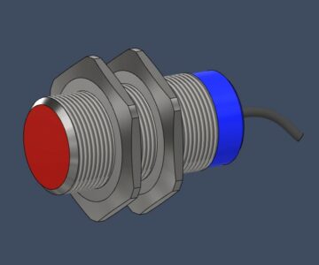 3D модель Датчик индуктивный цилиндрический XS630B1PAL2 в сборе