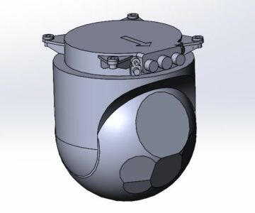 3D модель Система оптического наблюдения Euroflir 410, Safran Electronics & Defense