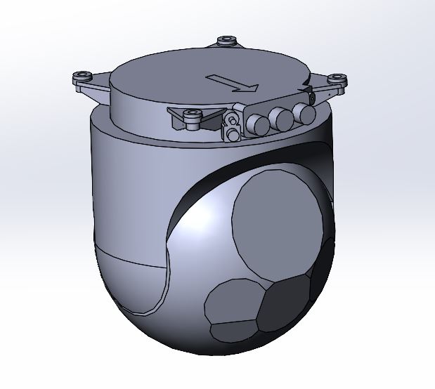 3D модель Система оптического наблюдения Euroflir 410, Safran Electronics & Defense