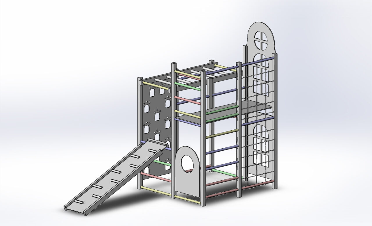 3D модель Детский спорткомплекс "Гулливер"