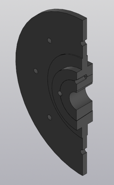 3D модель Втулка Tapperbush 3020-48 и фланцевая болтовая ступица MCT3020430