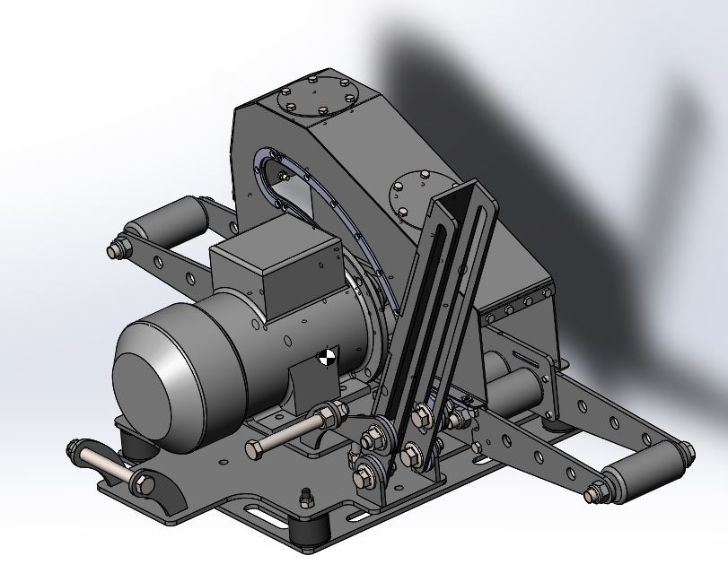 3D модель Зачистной станок для профильной трубы от 20х20 до 100х100