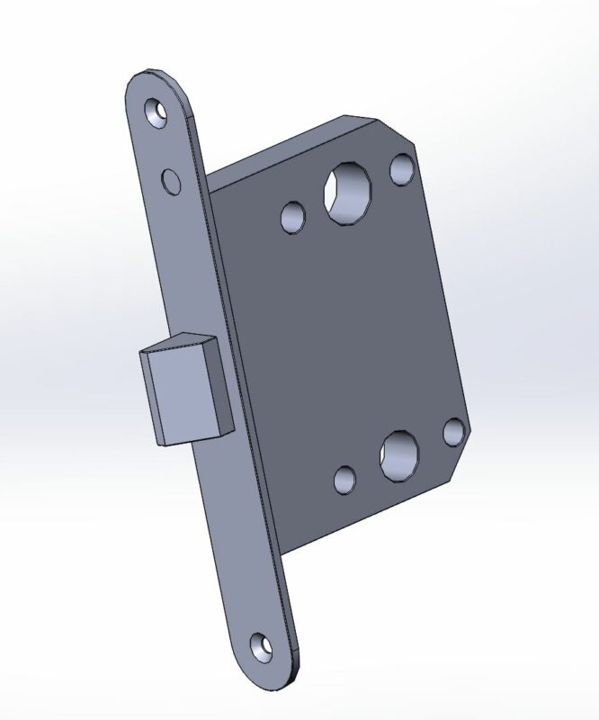 3D модель Защелка сантехническая TESA 134U5RA