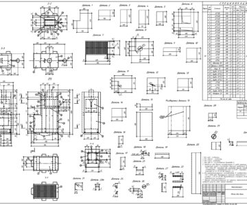 Чертеж Печь для бани металлическая 536х782х1283мм