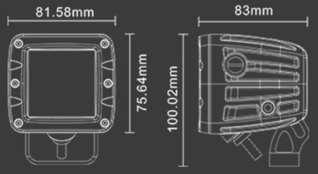 3D модель Фара светодиодная AURORA ALO-2-E4A