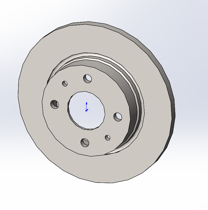 3D модель Диск переднего тормоза ВАЗ-2108-3501070  (brembo 08.5211.10)