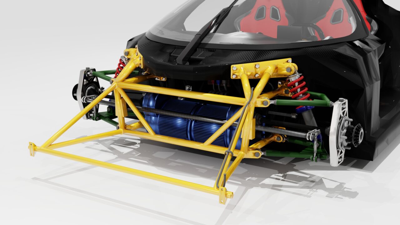 3D модель Стабилизатор поперечной устойчивости электромобиля Dubina Evo