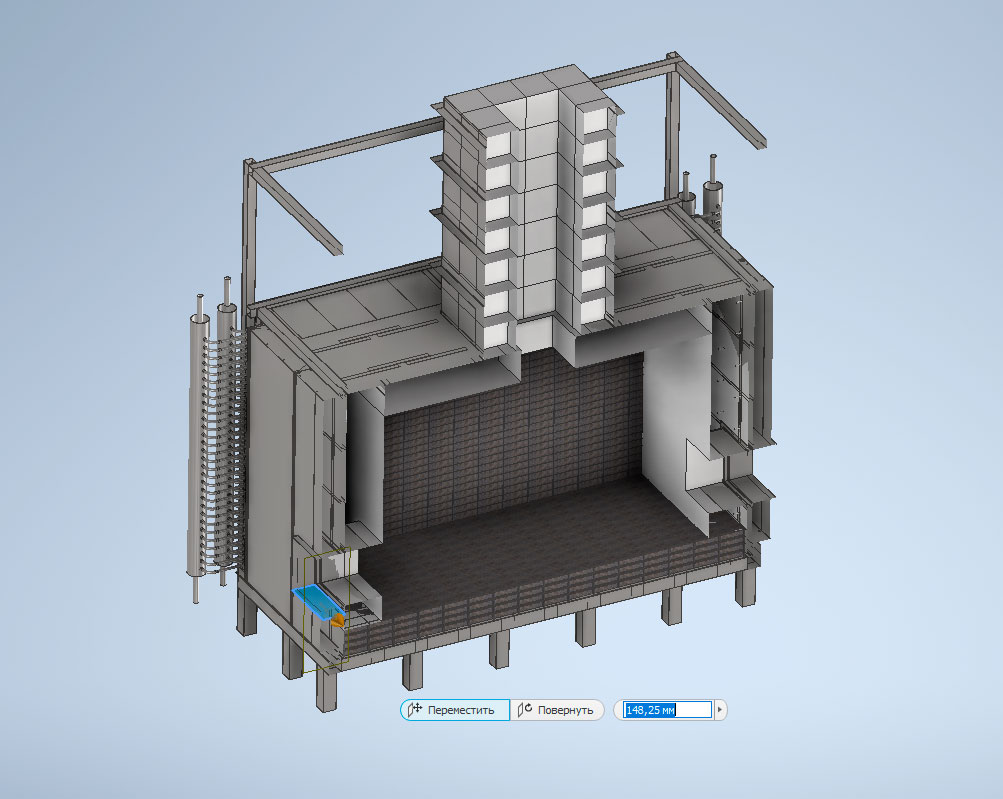 3D модель Камера дожига попутного нефтяного газа