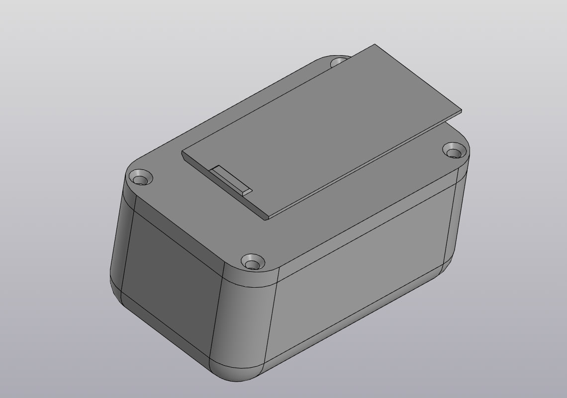 3D модель Корпус скрытого монтажа 68х42х43.4 мм