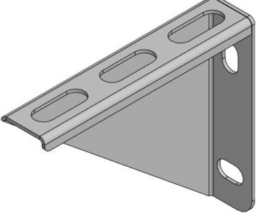 3D модель Кронштейн мебельный 150x30x2