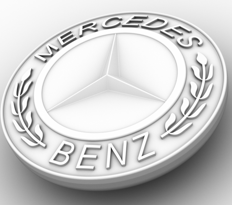 3D модель Значок Mercedes-Benz