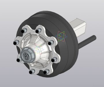 3D модель Полуось тормозная S80RR8QFN001