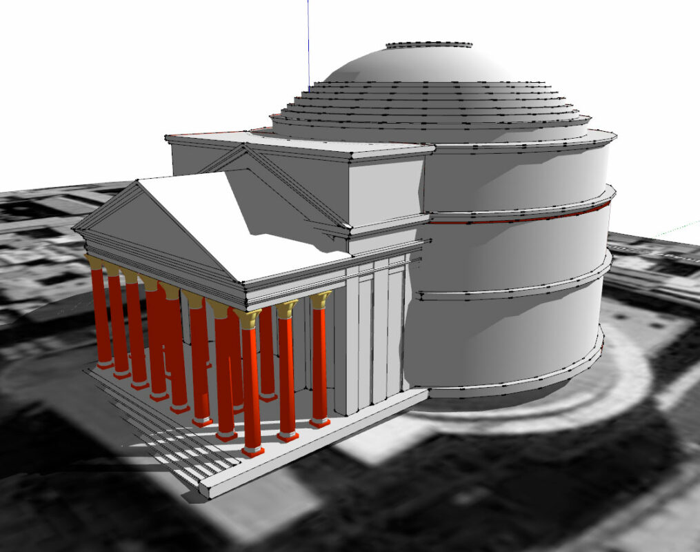 3D модель Пантеон Рим