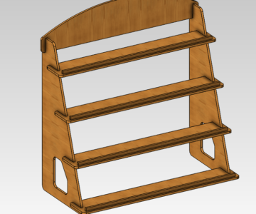 3D модель Полка декоративная 780х855х400 мм