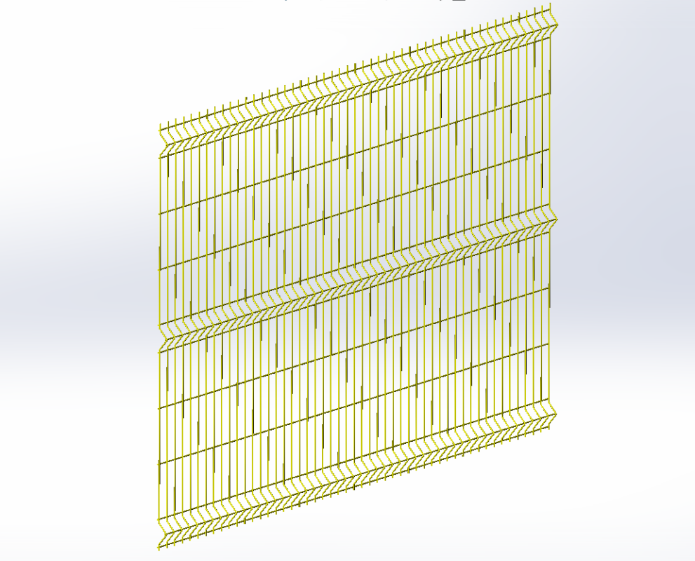 3D модель Панель ограждения GrandLIne 3D Profi 1530х2500x5