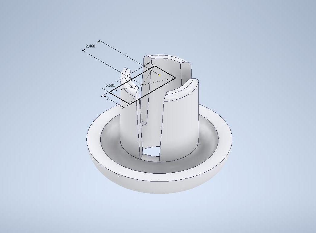 3D модель Втулка форсунки омывателя ваз 2101