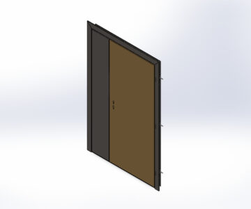 3D модель Противопожарная дверь 1200х2000