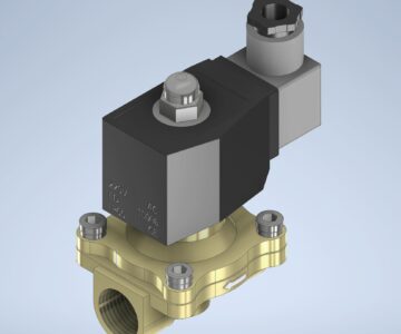 3D модель Клапан электромагнитный SMC VXZ2216V-F04-4D-XSP01 2/2