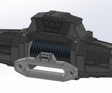 3D модель Лебедка Warn Zeon 10s