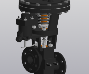 3D модель Модель питательного клапана парового котла КАВ 4/7