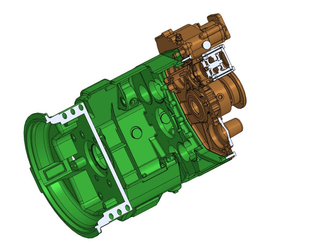 3D модель КПП 9JS135TA МАЗ