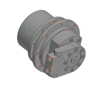 3D модель Редуктор хода SMT1009 Brevini