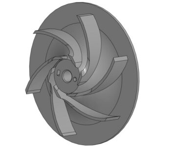 3D модель Рабочее колесо насоса типа АВК
