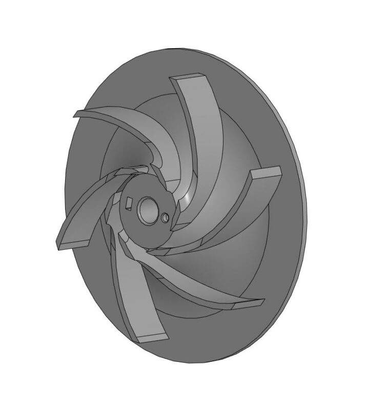 3D модель Рабочее колесо насоса типа АВК