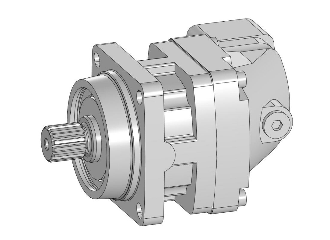 3D модель Гидромотор Parker: F12-060-MF-IV-D-000-0000-P0, F12-060-MF-IV-D-000-0000-P0, F12-060-MS-SV-S-000-0000-P0, F12-060-SF-CV-C-000-0000-P0