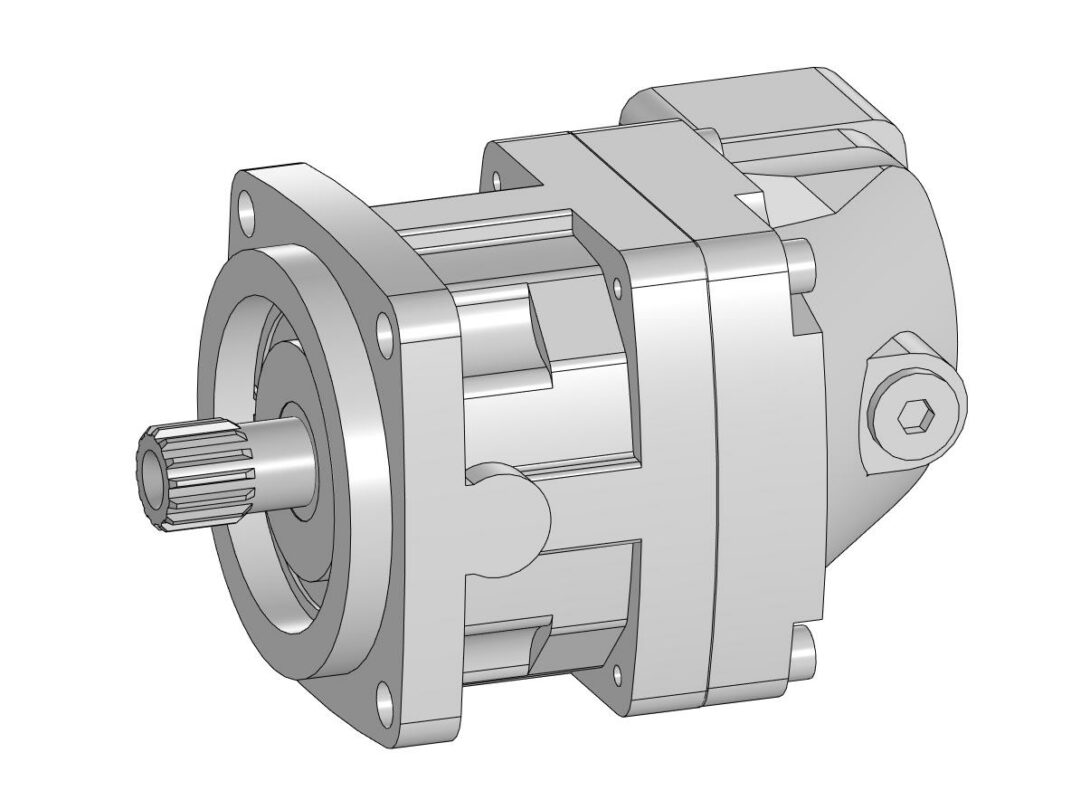 3D модель Гидромотор Parker: F12-060-MF-IV-D-000-0000-P0, F12-060-MF-IV-D-000-0000-P0, F12-060-MS-SV-S-000-0000-P0, F12-060-SF-CV-C-000-0000-P0