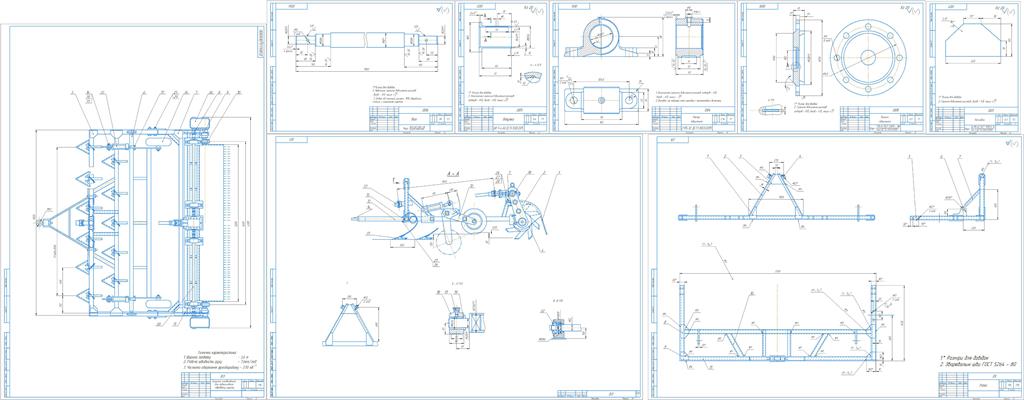 Чертеж «Проект комплекса машин для производства сои с детальной разработкой предпосевной обработки почвы»