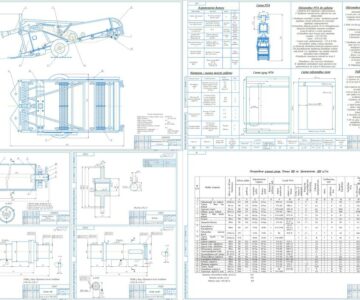 Чертеж «Проект усовершенствования комплекса машин для производства картофеля с детальной разработкой технологии уборки»