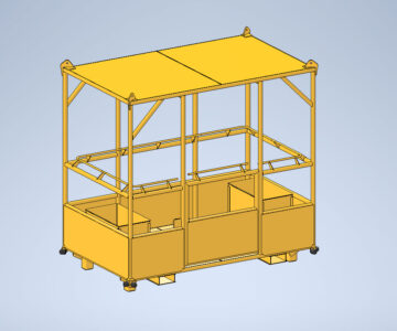 3D модель Кабина для подъема людей