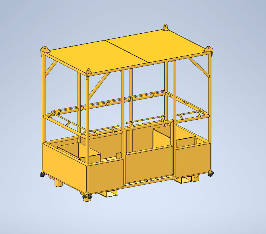 3D модель Кабина для подъема людей