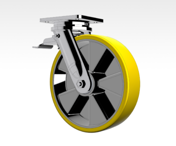 3D модель Опора колесная, колесо D=250