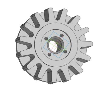 3D модель Колесо ведущее D195