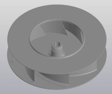 3D модель Рабочее колесо вентилятора КАВ 4/7