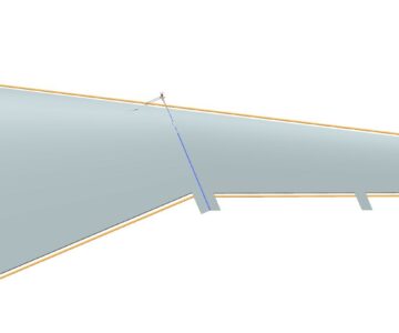 3D модель Создание 3Д модели консоли крыла с силовым набором без механизации