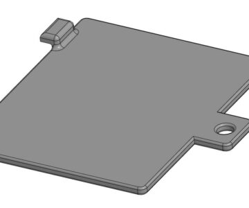 3D модель Крышка батарейного отсека 49*59