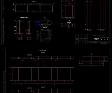 Чертеж Расчет и проектирование металлоконструкций рабочих площадок