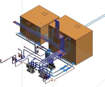 3D модель Проект насосной пожаротушения НСПТ