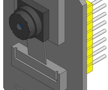 3D модель Контроллер на ESP32 CAM с камерой OV2640