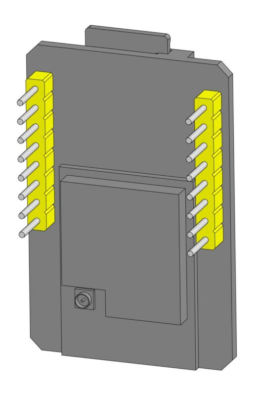 3D модель Контроллер на ESP32 CAM с камерой OV2640