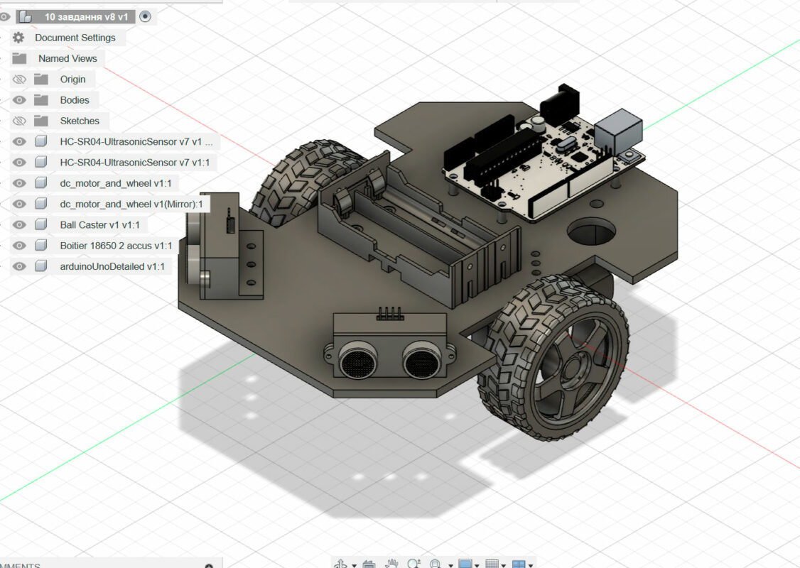 3D модель Мобильная платформа на arduino