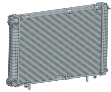 3D модель Радиатор Газель Бизнес