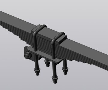 3D модель Рессора полуприцепа БЦМ-33